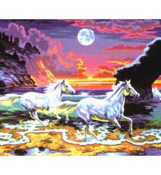Набір для творчості Sequin Art PAINTING BY NUMBERS SENIOR Horses in the Surf (SA0041)