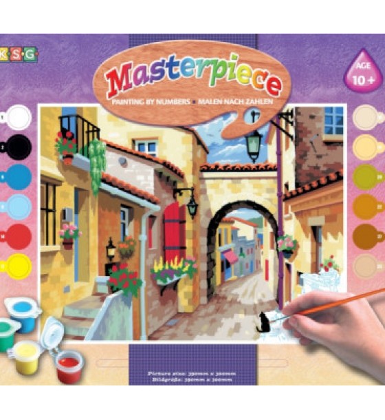 Набір для творчості Sequin Art AINTING BY NUMBERS SENIOR A Quiet Street (SA0129)
