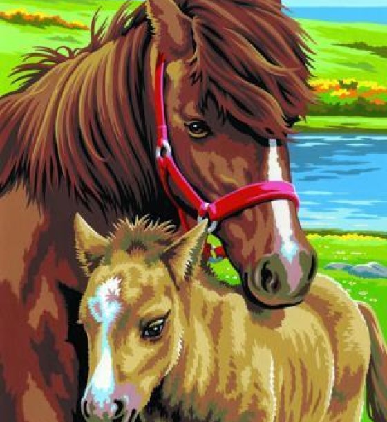 Набір для творчості Sequin Art PAINTING BY NUMBERS JUNIOR-PAIRS Horses (SA0215)