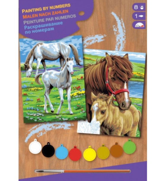 Набір для творчості Sequin Art PAINTING BY NUMBERS JUNIOR-PAIRS Horses (SA0215)