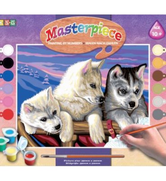 Набір для творчості Sequin Art PAINTING BY NUMBERS SENIOR Huskies (SA1036)