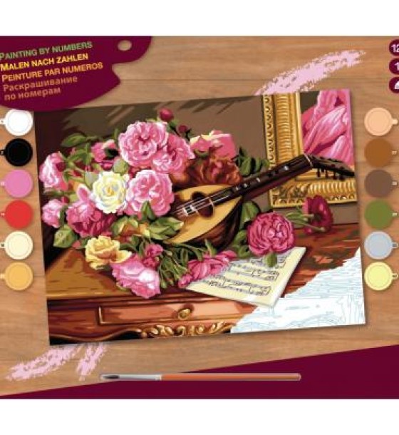 Набір для творчості Sequin Art PAINTING BY NUMBERS SENIOR Romantic Bouquet (SA1037)