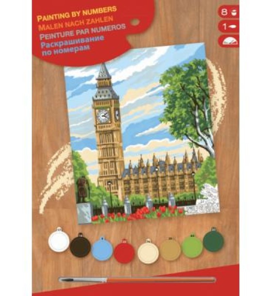Набір для творчості Sequin Art PAINTING BY NUMBERS JUNIOR Big Ben (SA1331)