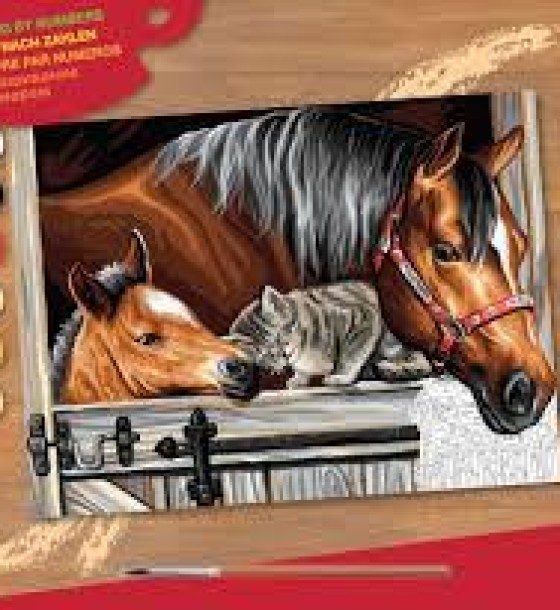 Набір для творчості Sequin Art PAINTING BY NUMBERS SENIOR Stable Dooor Trio (SA1523)
