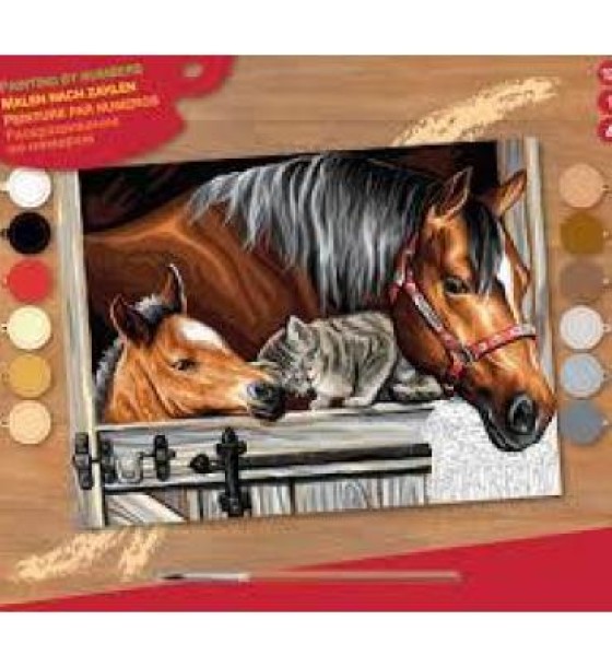 Набір для творчості Sequin Art PAINTING BY NUMBERS SENIOR Stable Dooor Trio (SA1523)