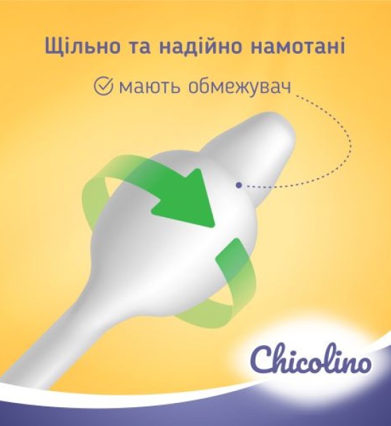 Дитячі ватні палички Chicolino, 60 шт