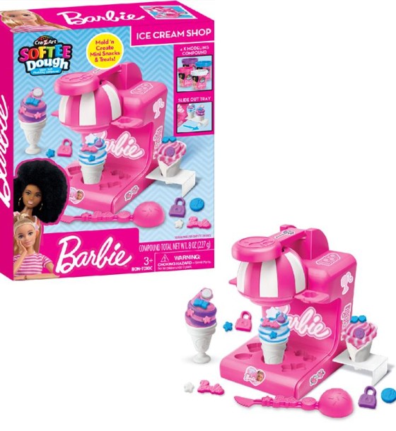 Набір для творчості Cra-Z-Art Barbie Тісто для ліплення, Магазин морозива з формами, набір 8 од (34040CRA)