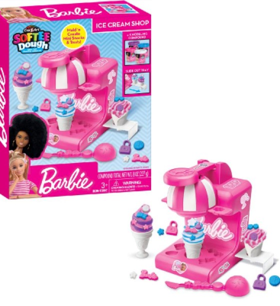 Набір для творчості Cra-Z-Art Barbie Тісто для ліплення, Магазин морозива з формами, набір 8 од (34040CRA)