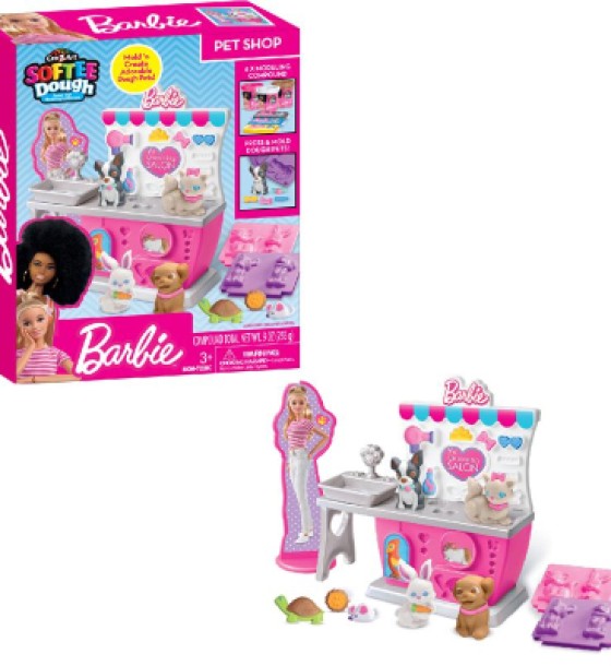 Набір для творчості Cra-Z-Art Barbie Тісто для ліплення , Зоомагазин з формами, набір 10од (34041CRA)