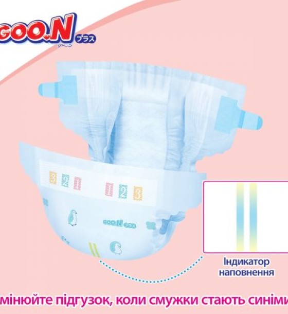 Підгузки Goo.N Plus для дітей (розмір 3(M), 6-11 кг, 56 шт)