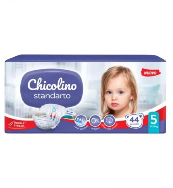 Chicolino Підгузки дитячі JUMBO Standarto р. 5, 11-25кг, 44шт.