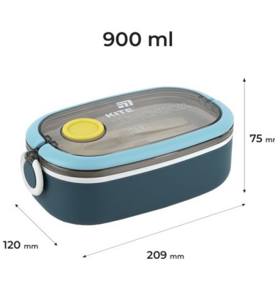 Ланчбокс 900 мл, синій