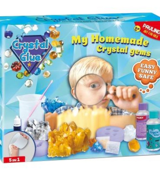 Набір для творчості Paulinda Crystal glue DIY Кристали 5 в 1 (PL-199615)