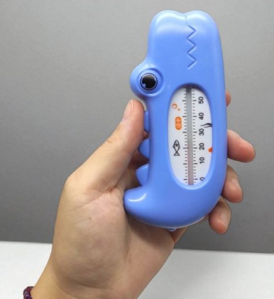 Термометр для води Крокодил (РОЖЕВИЙ)