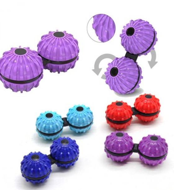 Уцінка. Антистрес Massage ball fidget бузковий - не працює одна кулька