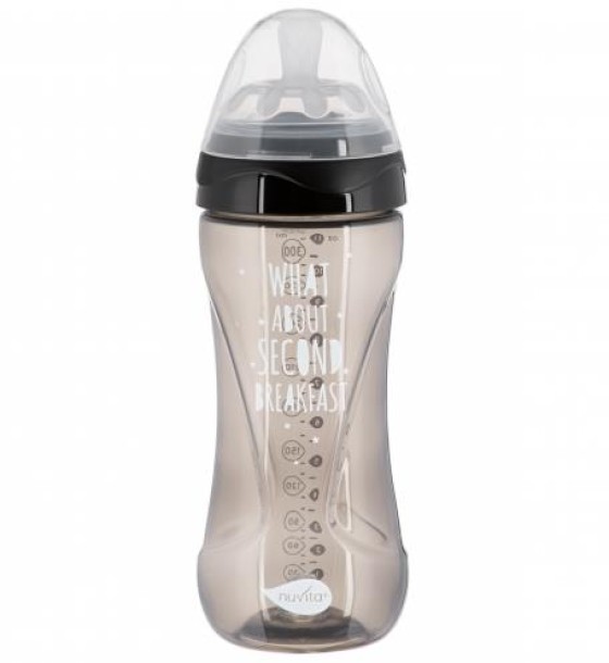 Пляшечка для годування Nuvita Mimic Cool 330мл чорна (NV6052BLACK)
