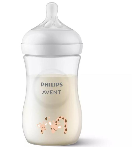 Пляшечка для годування Philips AVENT Natural Природний потік Жираф 260 мл (SCY903/66)