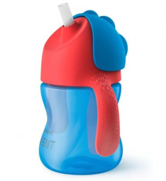 Поїльник-непроливайка Philips AVENT з трубочкою 210 мл 9 міс+, синій (SCF796/01)