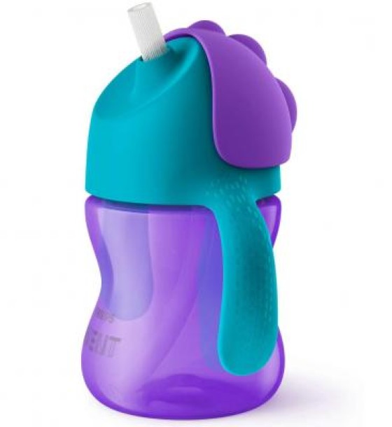 Поїльник-непроливайка Philips AVENT з трубочкою 210 мл 9 міс+, бузковий (SCF796/02)