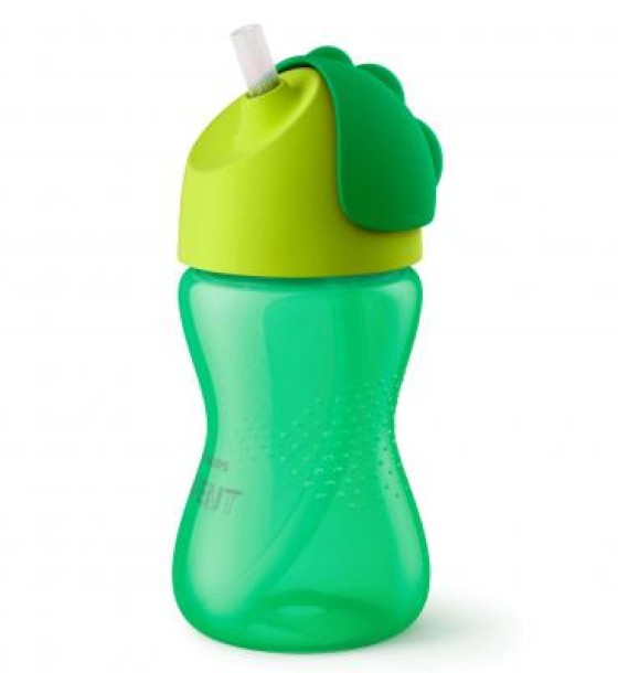 Поїльник-непроливайка Philips AVENT з трубочкою 300 мл 12 міс+, зелений (SCF798/01)