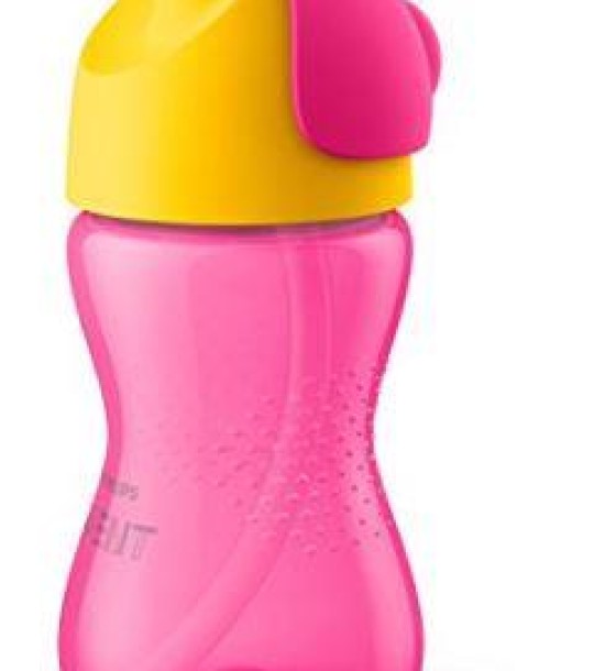 Поїльник-непроливайка Philips AVENT з трубочкою 300 мл 12 міс+, рожевий (SCF798/02)