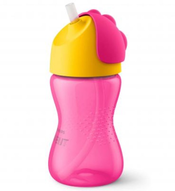 Поїльник-непроливайка Philips AVENT з трубочкою 300 мл 12 міс+, рожевий (SCF798/02)