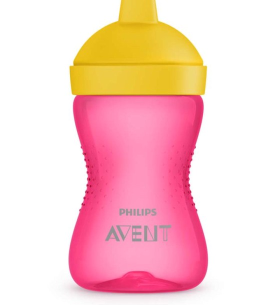 Поїльник-непроливайка Philips AVENT з твердим носиком Рожева 300 мл (SCF804/04)