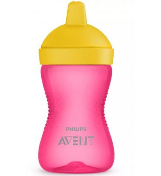 Поїльник-непроливайка Philips AVENT з твердим носиком Рожева 300 мл (SCF804/04)