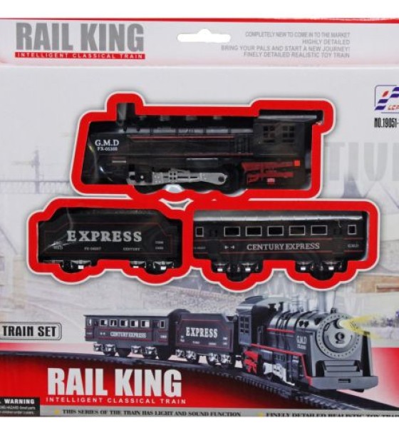 Уцінка. Залізниця "Rail King", світло, звук віддламане кріплення