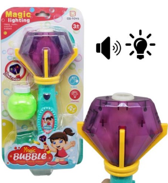 Уцінка. Мильні бульбашки "Magic lighting", бірюзові Тріщина та бруд на іграшці