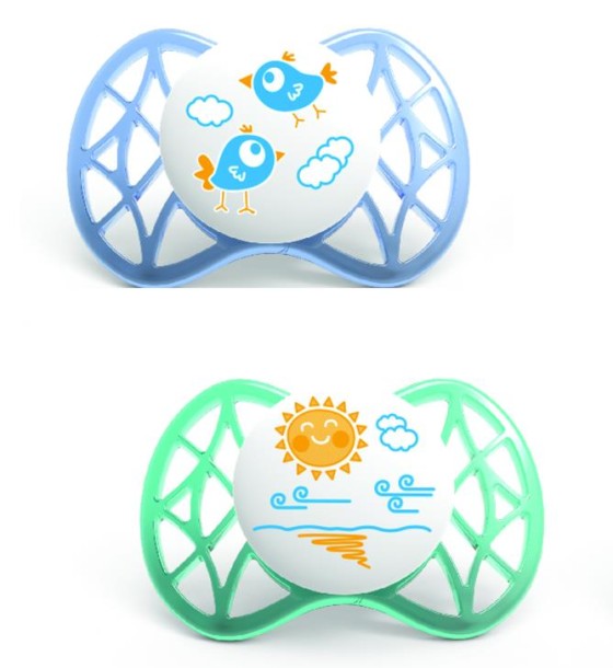 Пустушка Nuvita Air симметрическая 0м+ 2шт. для мальчика (NV7061Boy)