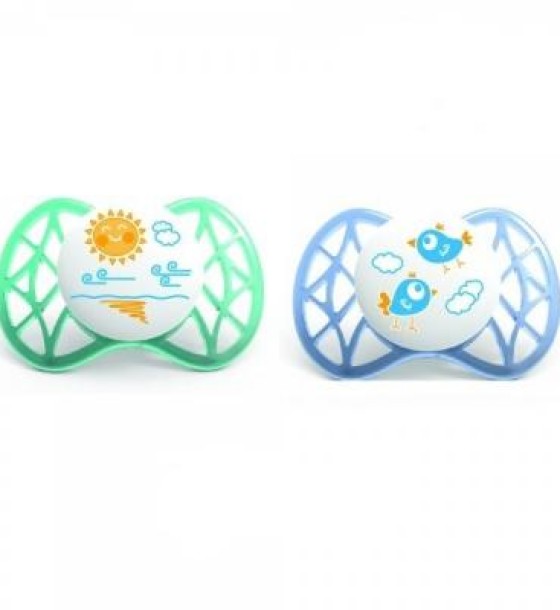 Пустушка Nuvita Air симметрическая 0м+ 2шт. для мальчика (NV7061Boy)
