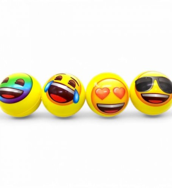 Уцінка. М'яч стрибунець фомовий "Gravity ball. Смайли" мікс видів Пошкожений зовнішній вигляд