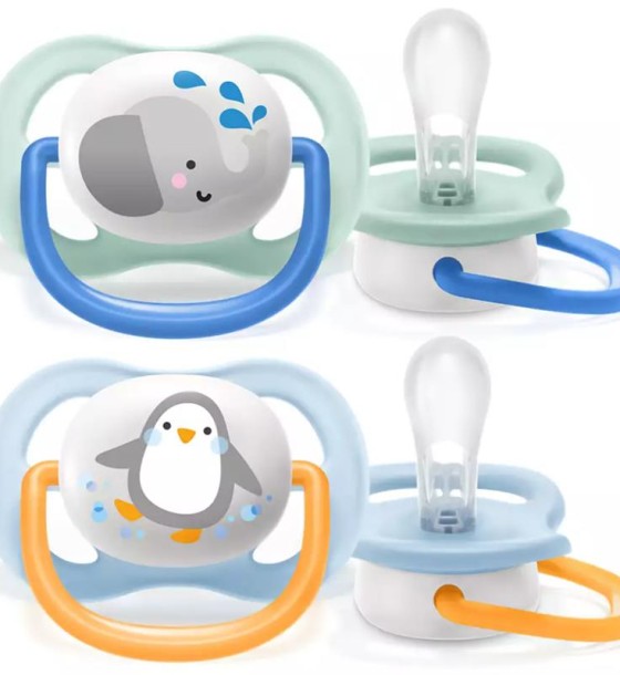 Пустушка Philips AVENT Ultra Air Animal для хлопчиків 0-6 міс (SCF080/05)