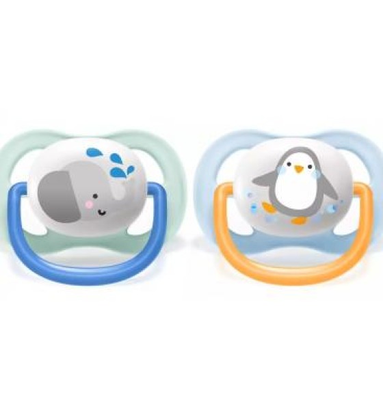 Пустушка Philips AVENT Ultra Air Animal для хлопчиків 0-6 міс (SCF080/05)