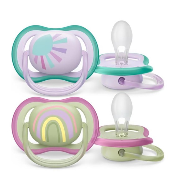 Пустушка Philips AVENT Ultra Air, 0-6 міс. 2 шт (SCF085/59)