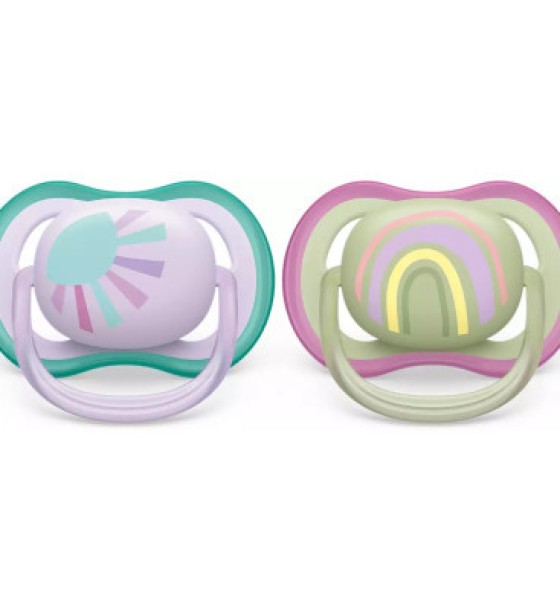 Пустушка Philips AVENT Ultra Air, 0-6 міс. 2 шт (SCF085/59)