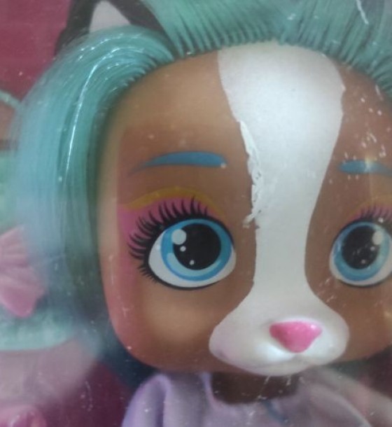 Уцінка. Лялька "Lovely doll", висота 27 см (бірюзова) Дефект фарби на обличчі