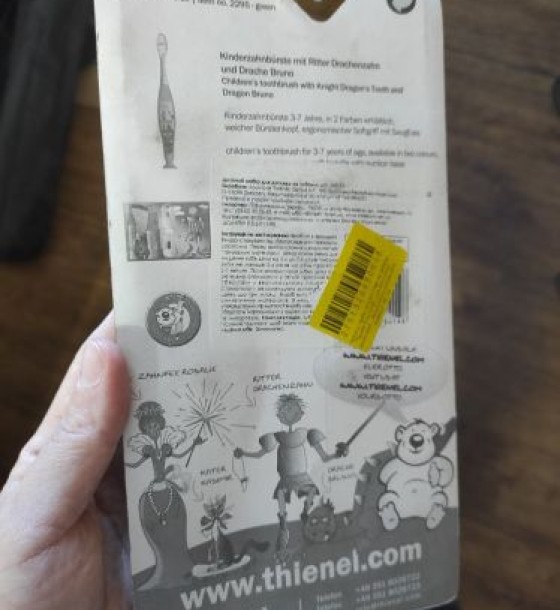 Уценка. Набір для догляду за зубами "Dental Thienenel" (для хлопчиків), салатовий - Деформована упаковка