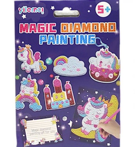 Уцінка. Алмазна мозаїка "Magic Diamond Painting: Єдиноріжка" - Помята упаковка,