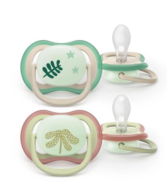 Пустушка Philips AVENT Ultra Air Нічна 6-18 місяців 2 шт (SCF376/31)