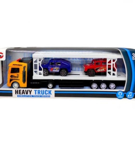 Уцінка. Автовоз інерційний 99A6-1C в коробці р.35x6,5x12 см YG Toys Пошкоджена упаковка