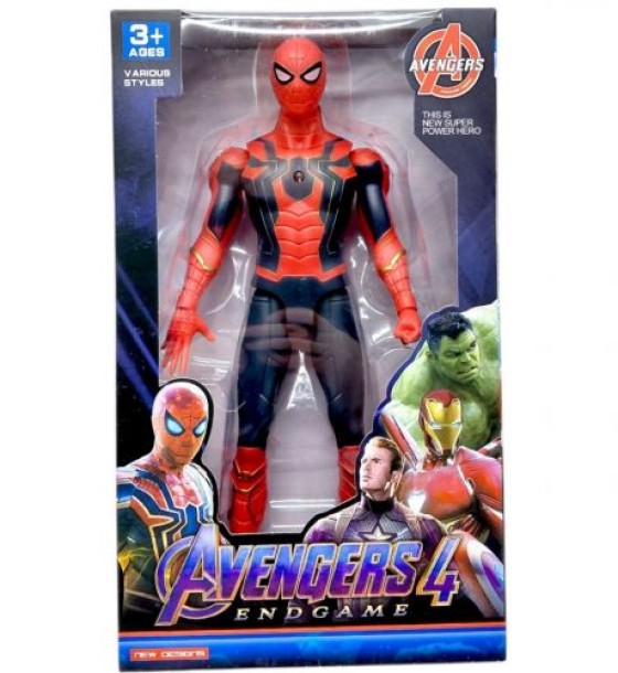 Уцінка. Герой MARVEL 26 см, підсвічування, в коробцІ (ЛЮДИНА-ПАВУК) Немає нижньої частини ноги