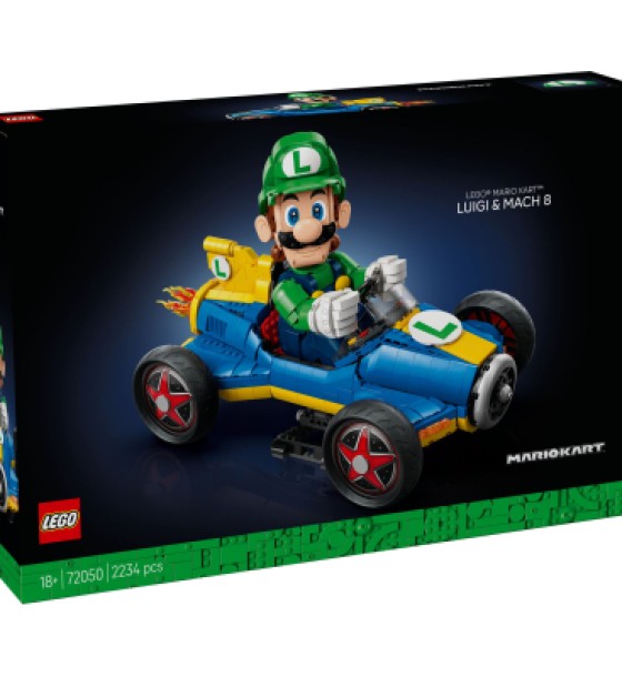 Конструктор LEGO Mario Kart – Луїджі та Мах 8 (72050)