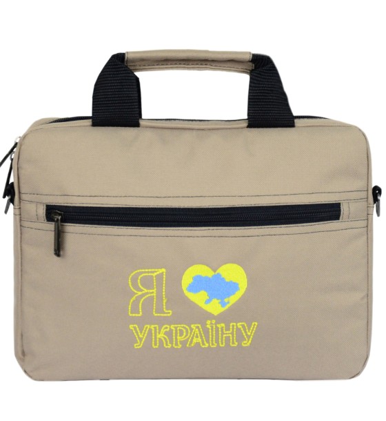 Сумка для ноутбука Porto 12'' PN12 LoveUkraine Beige (PN12LB_LoveUkr)