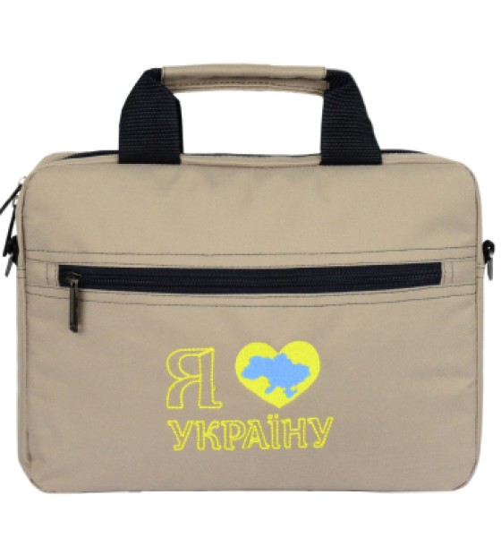 Сумка для ноутбука Porto 12'' PN12 LoveUkraine Beige (PN12LB_LoveUkr)