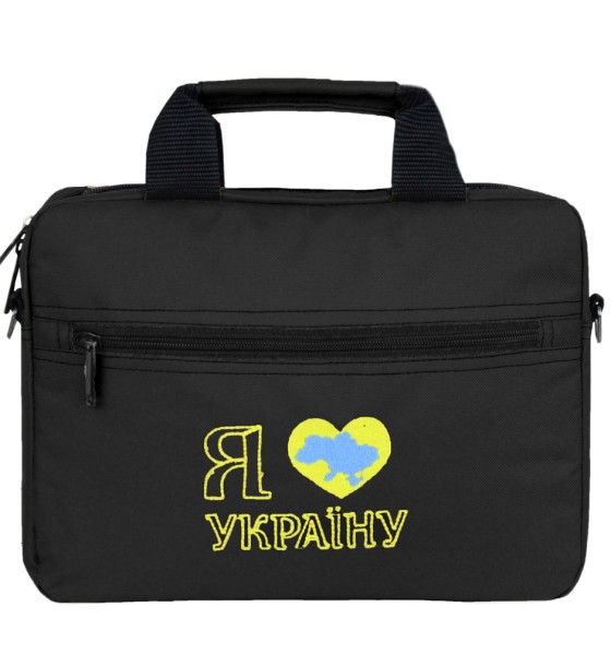Сумка для ноутбука Porto 12'' PN12 LoveUkraine Black (PN12BK_LoveUkr)