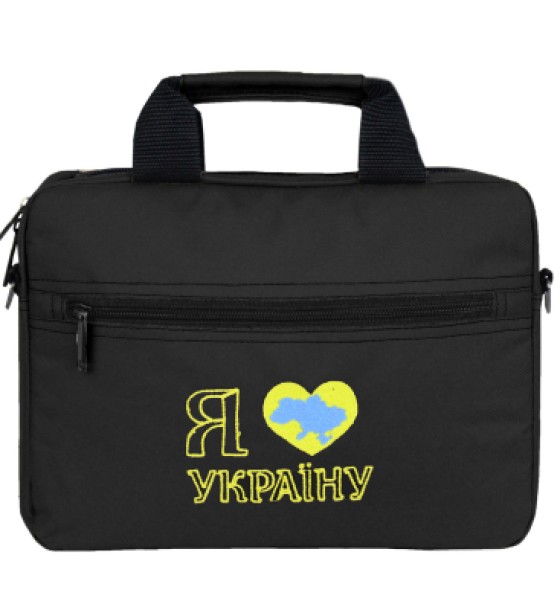 Сумка для ноутбука Porto 12'' PN12 LoveUkraine Black (PN12BK_LoveUkr)
