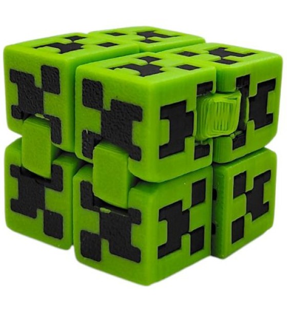 Антистрес 3d друк "Куб нескінченності (Кріпер Minecraft)"