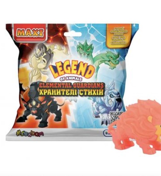 Стретч-іграшка у вигляді тварини серії "LEGEND OF ANIMALS МАКСІ" – ХРАНИТЕЛІ СТИХІЙ (у диспл.) в асортиментів, вартість за 1 шт